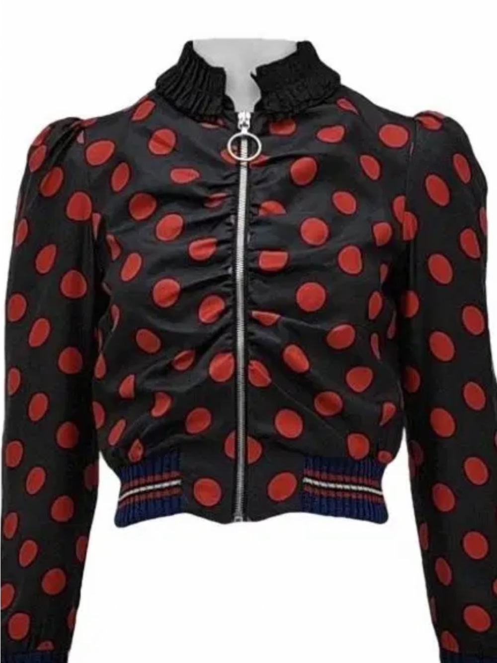 Gucci dark navy Jacket with Red Polka Dots